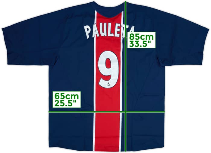 2005-06 Paris Saint-Germain Home Shirt Pauleta #9 - 6/10 - (XXL)