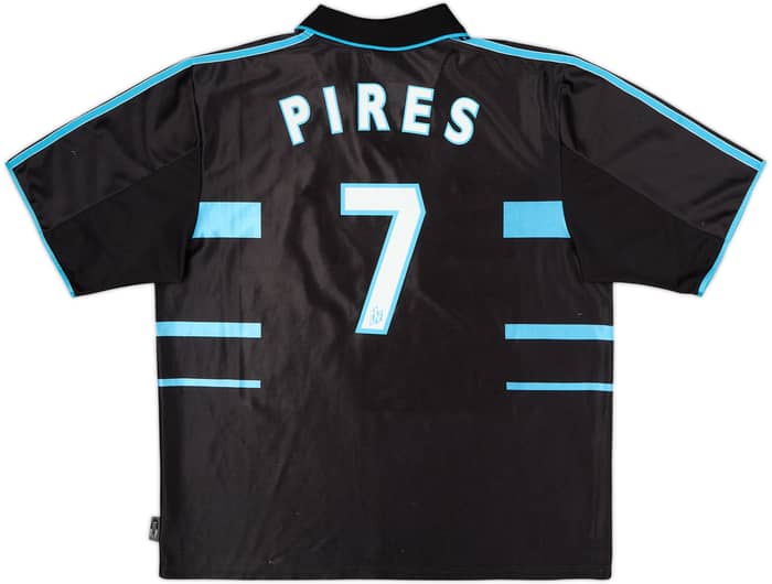 1999-00 Olympique Marseille Third Shirt Pires #7 - 8/10 - (XL)