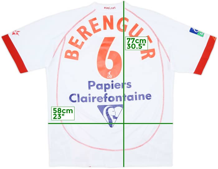 2006-07 AS Nancy Match Issue Home Shirt Berenguer #6