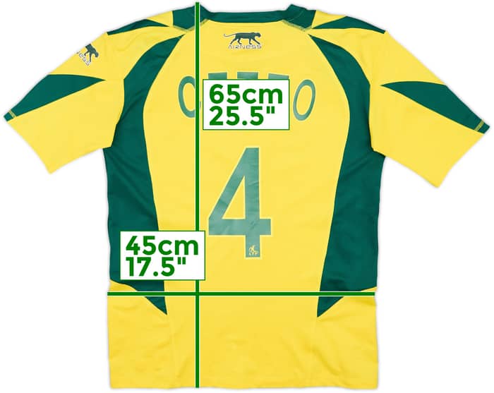 2007-08 Nantes Home Shirt Cetto #4 - 7/10 - (L)