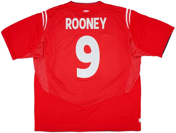2004-06 England Away Shirt Rooney #9 - 8/10 - (3XL)