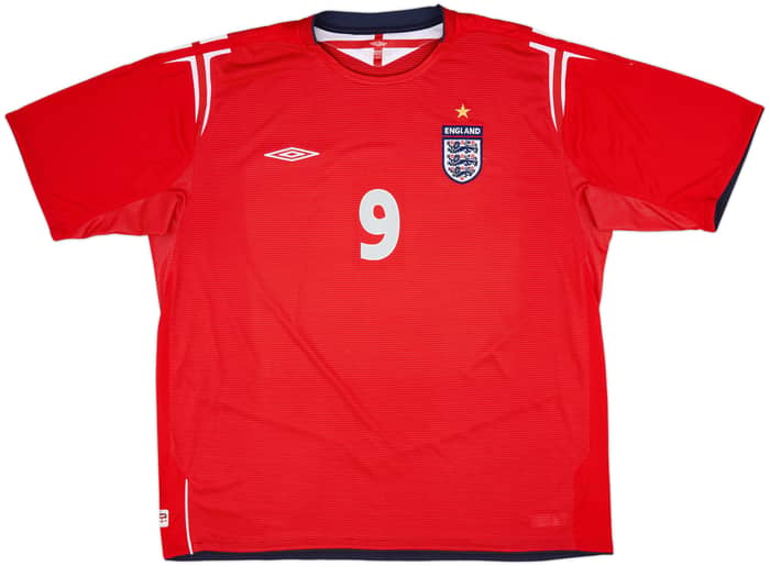 2004-06 England Away Shirt Rooney #9 - 8/10 - (3XL)