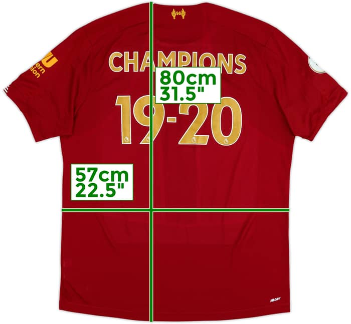 2019-20 Liverpool Home Shirt Champions 19-20 - 9/10 - (XL)