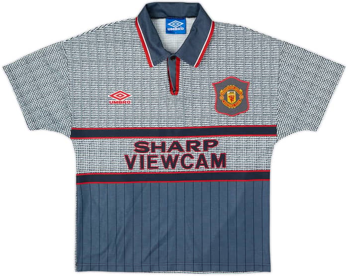1995-96 Manchester United Away Shirt Beckham #24 - 8/10 - (Y)