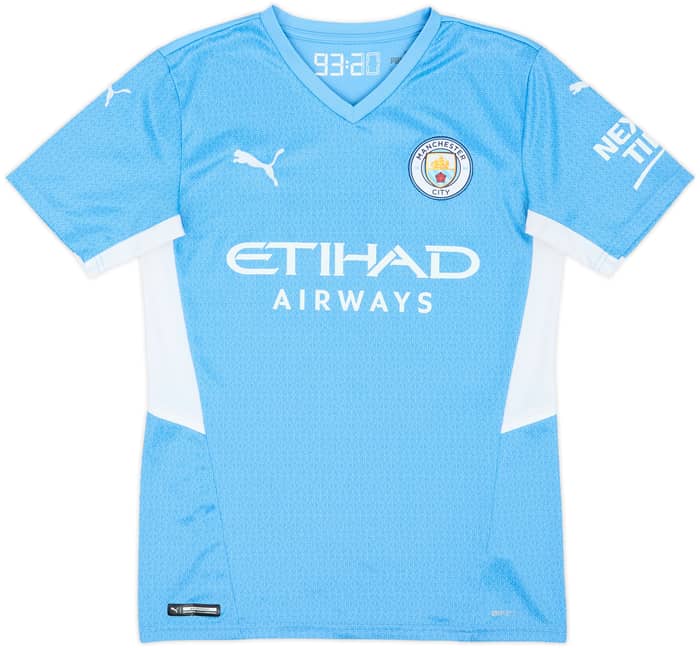 2021-22 Manchester City Home Shirt De Bruyne #17 - 8/10 - (S)