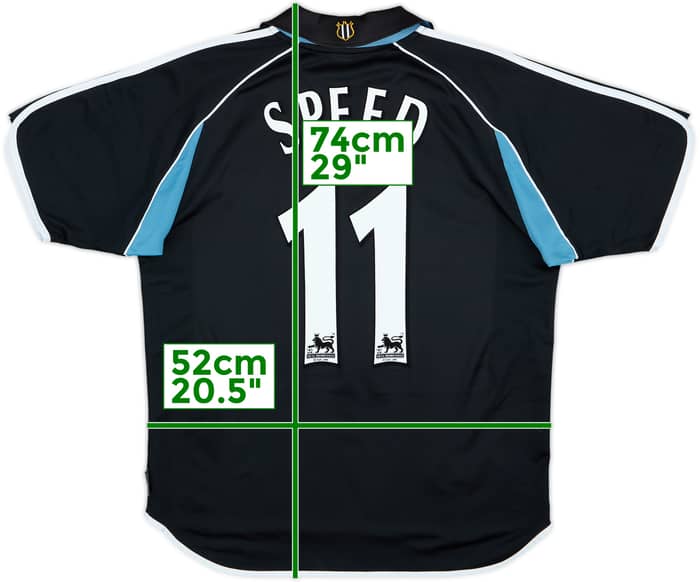2000-01 Newcastle Away Shirt Speed #11 - 7/10 - (M)