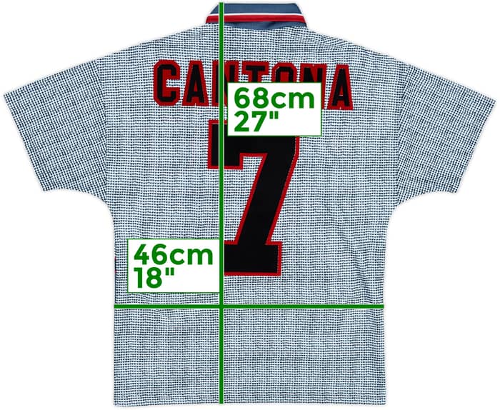 1995-96 Manchester United Away Shirt Cantona #7 - 9/10 - (Y)