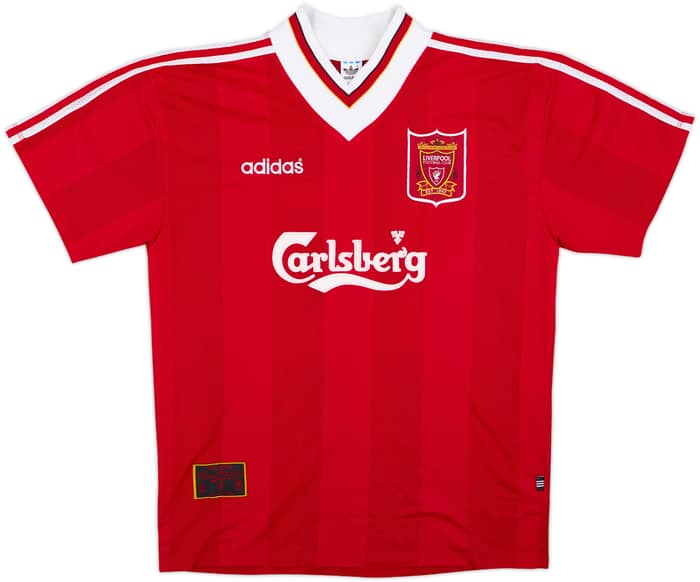 1995-96 Liverpool Home Shirt Barnes #10 - 8/10 - (XL)