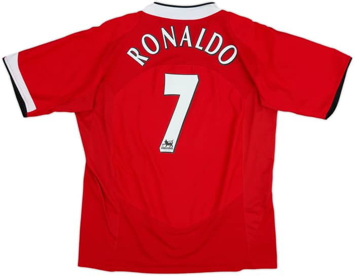 2004-06 Manchester United Home Shirt Ronaldo #7 - 8/10 - (XL)