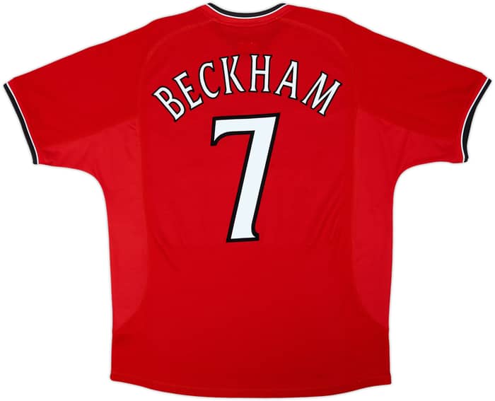 2000-02 Manchester United Camiseta Local Beckham #7 - 5/10 - (L)