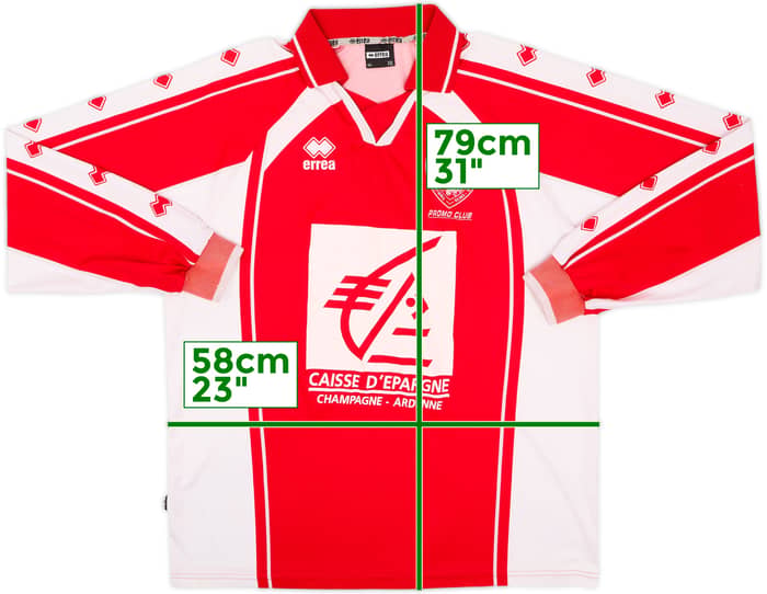 2009-10 Reims Sainte-Anne Match Issue Home L/S Shirt #6