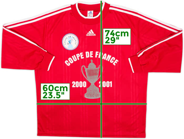 2000-01 Coupe de France L/S Shirt #2 - 6/10 - (XL)