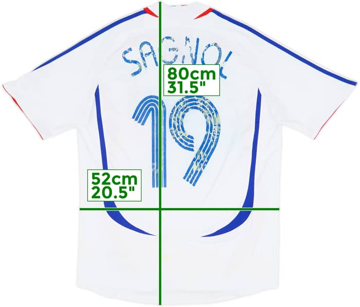 Camiseta de visitante de Francia 2006 Sagnol #19 - 4/10 - (L)