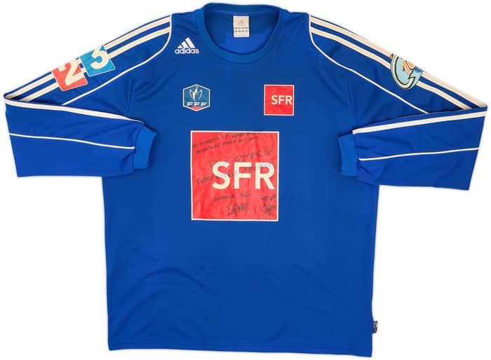 2008-09 Coupe De France Squad Signed L/S Shirt #8 - 6/10 - (XL)