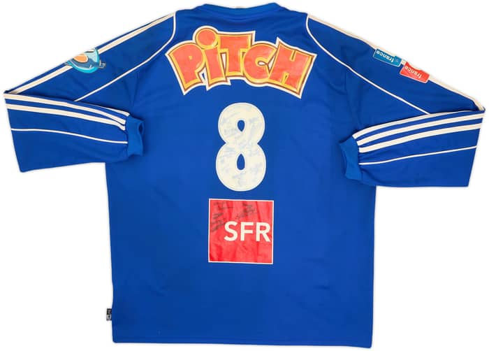 2008-09 Coupe De France Squad Signed L/S Shirt #8 - 6/10 - (XL)