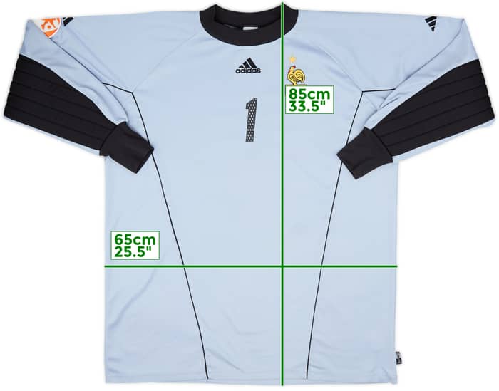 2002-04 France U-17 Match Issue GK Shirt #1