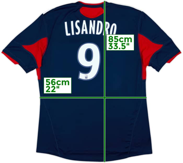 2010-11 Lyon Third Shirt Lisandro #9 (XL)