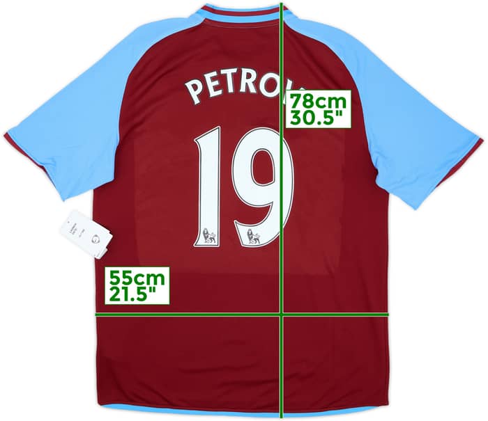 2008-09 Aston Villa Home Shirt Petrov #19 (L)