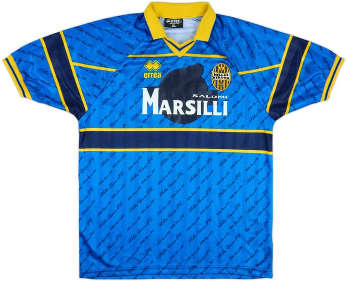 1998-99 Hellas Verona Match Issue Home Shirt #10