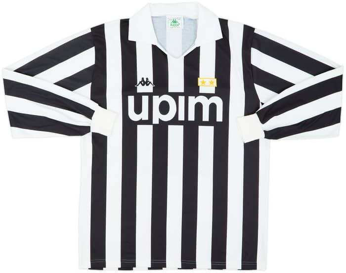 1989-90 Juventus Basic Home L/S Shirt #11 - 10/10 - (XL)