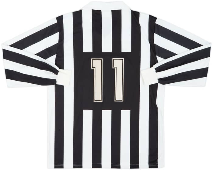 1989-90 Juventus Basic Home L/S Shirt #11 - 10/10 - (XL)