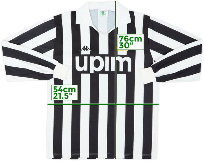 1989-90 Juventus Basic Home L/S Shirt #11 - 10/10 - (XL)
