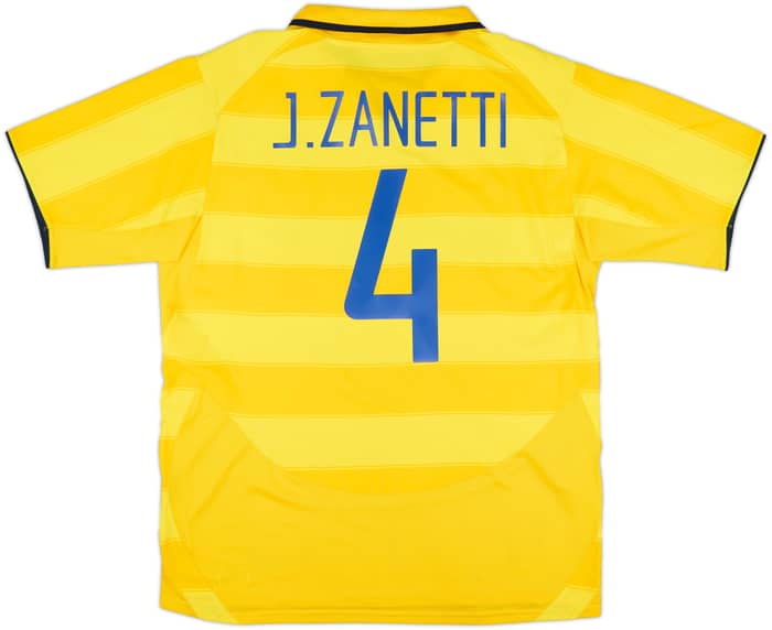 2003-04 Inter Milan Away Shirt J.Zanetti #4 - 8/10 - (XL)