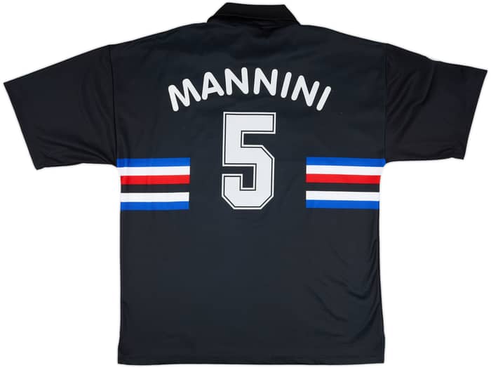 1998-99 Sampdoria Third Shirt Mannini #5 - 8/10 - (XL)