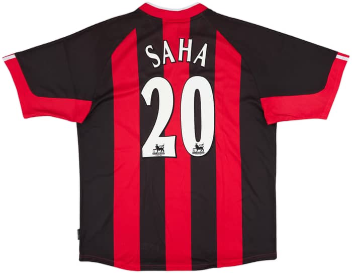 2001-02 Fulham Away Shirt Saha #20 - 8/10 - (XL)