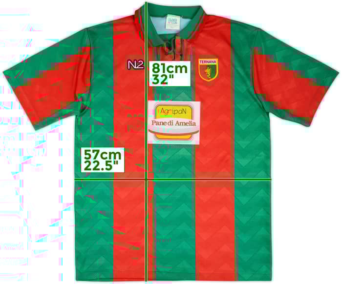 1995-96 Ternana Match Issue Home Shirt #17