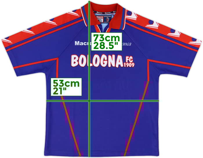 2001-03 Bologna Macron Training Shirt - 9/10 - (XS)