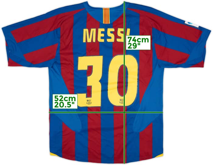 2004-05 Barcelona Home Shirt Messi #30 - 6/10 - (M)