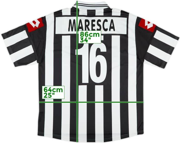 2001-02 Juventus Home Shirt Maresca #16 - 6/10 - (XL)