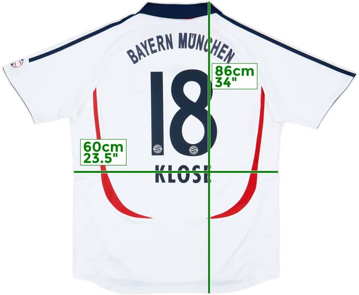 2006-07 Bayern Munich Away Shirt Klose #18 - 7/10 - (XL)