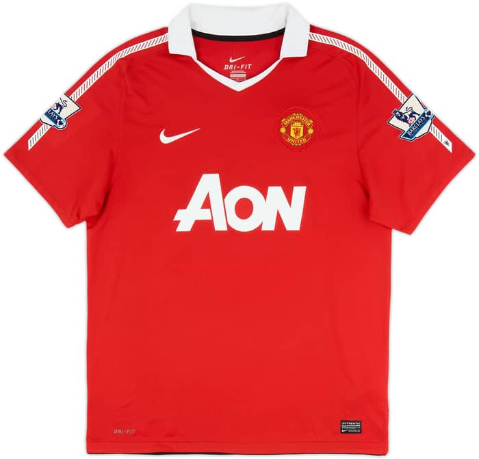 2010-11 Manchester United Home Shirt Rooney #10 - 8/10 - (L)