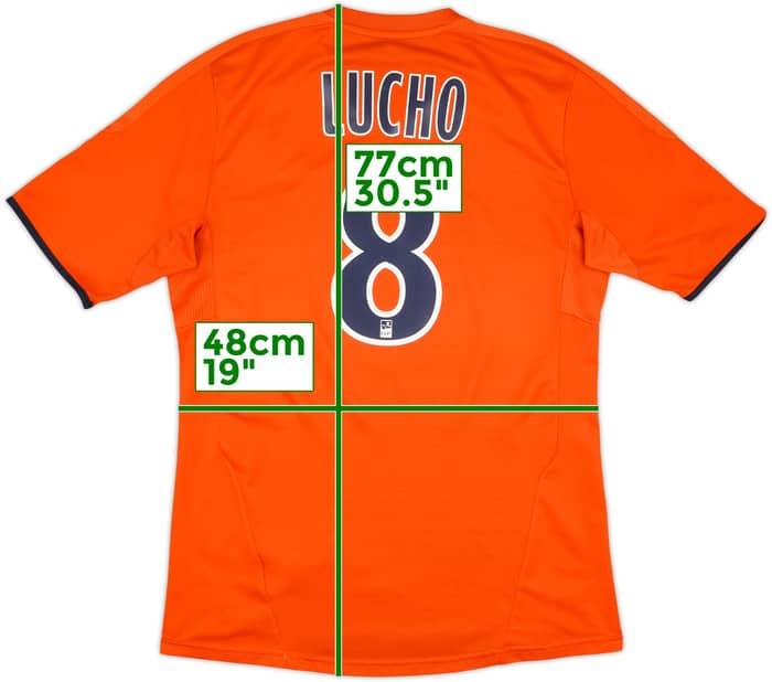 2011-12 Olympique Marseille Third Shirt Lucho #8 - 9/10 - (M)