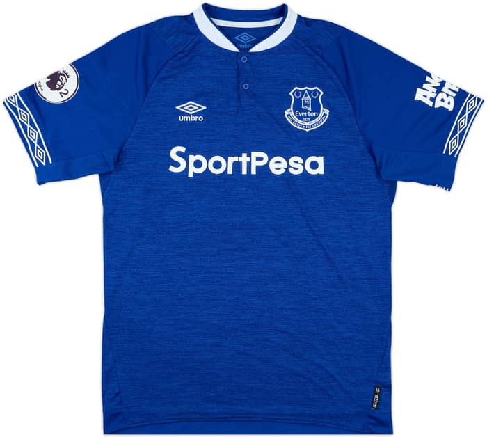 2018-19 Everton Match Issue Home Shirt #2