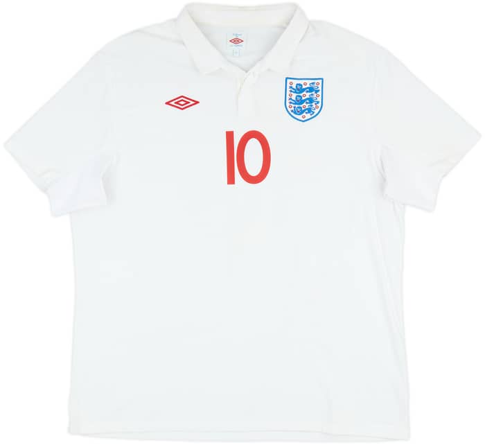 2009-10 England Home Shirt Rooney #10 - 8/10 - (3XL)
