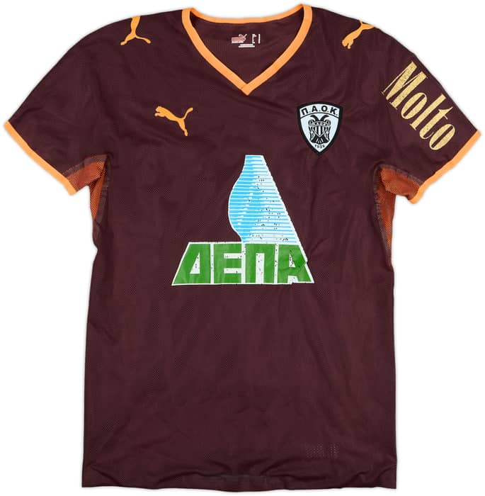 2008-09 PAOK Player Issue Fourth Shirt Georgiou #34