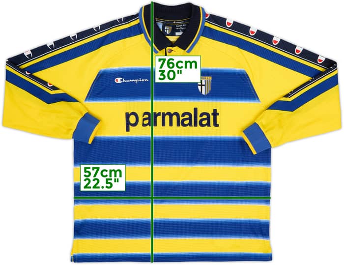 Camiseta de local del Parma 1999-00 L/S #2 - 5/10 - (L)