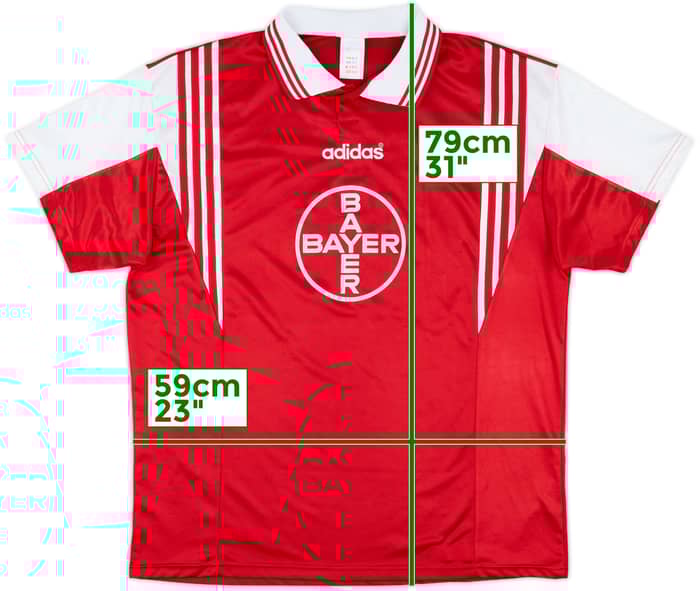 1996-98 Bayer Leverkusen Match Issue Home Shirt #15