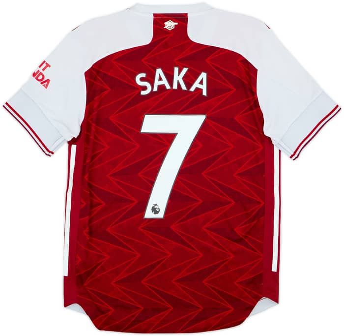 2020-21 Arsenal Authentic Home Shirt Saka #7 - 7/10 - (S)