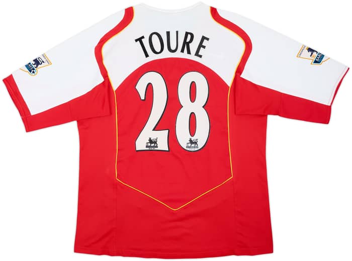 2004-05 Arsenal Home Shirt Toure #28 - 8/10 - (XL)