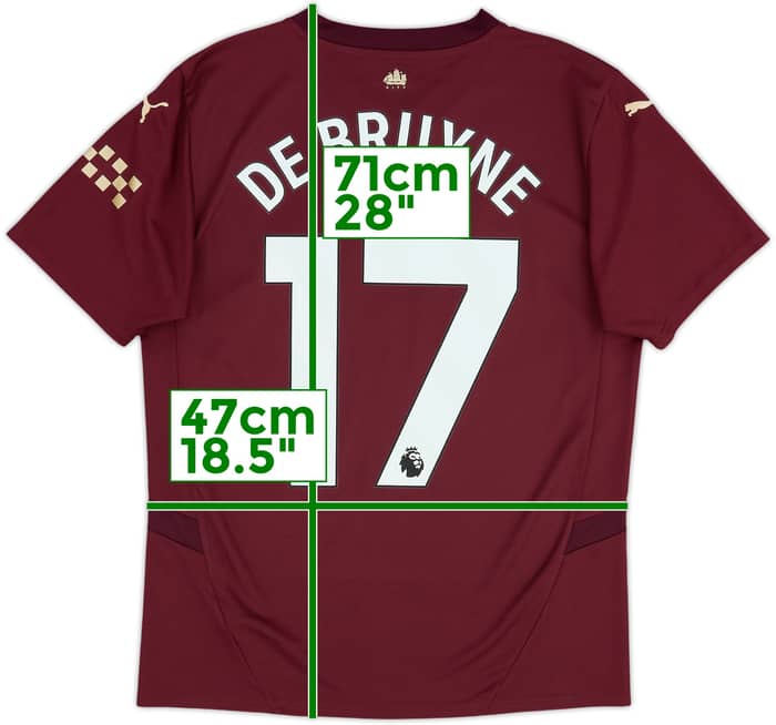 2024-25 Manchester City Third Shirt De Bruyne #17 - 10/10 - (M)