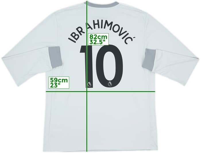 2017-18 Manchester United Third L/S Shirt Ibrahimovic #10 - 7/10 - (XL)
