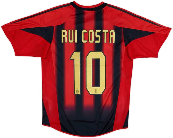 2004-05 AC Milan Home Shirt Rui Costa #10 - 6/10 - (S)