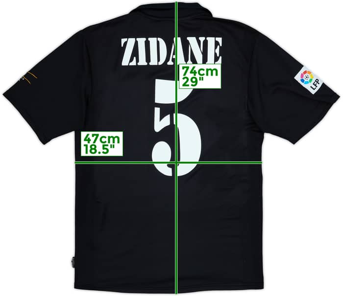 Camiseta de visitante del Real Madrid 2001 Zidane #5 - 8/10 - (S)