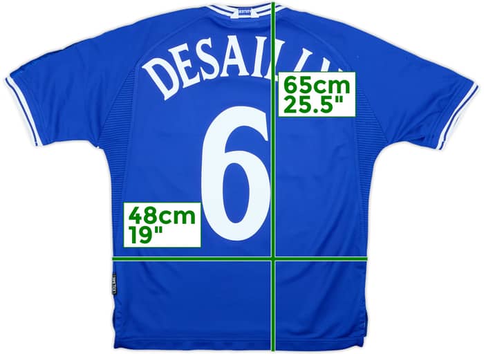1999-01 Chelsea Home Shirt Desailly #6 - 6/10 - (Y)