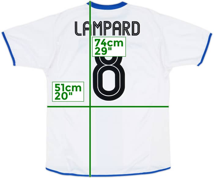 Camiseta de visitante del Chelsea 2003-05 Lampard #8 - 6/10 - (M)