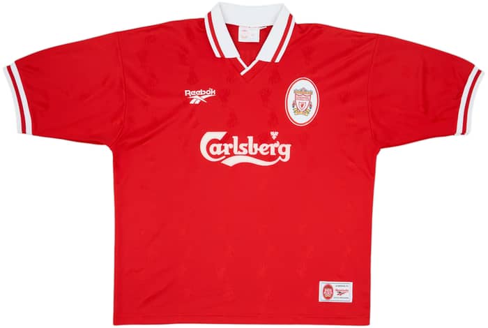 1996-98 Liverpool Home Shirt Fowler #9 - 7/10 - (XL)